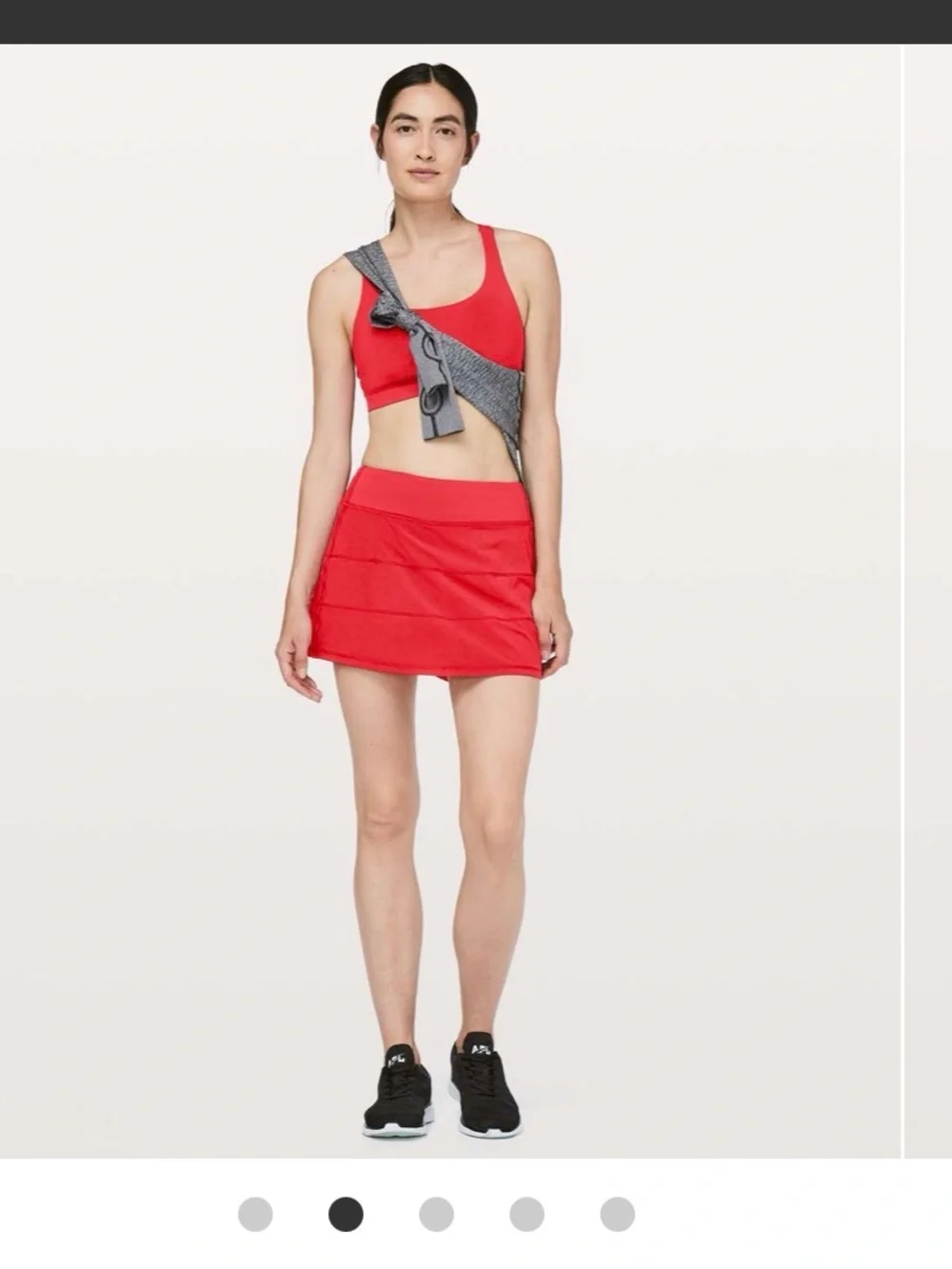 lululemon sz 8 Tall Pace Setter Red Skirt skort athleisure loungewear game day